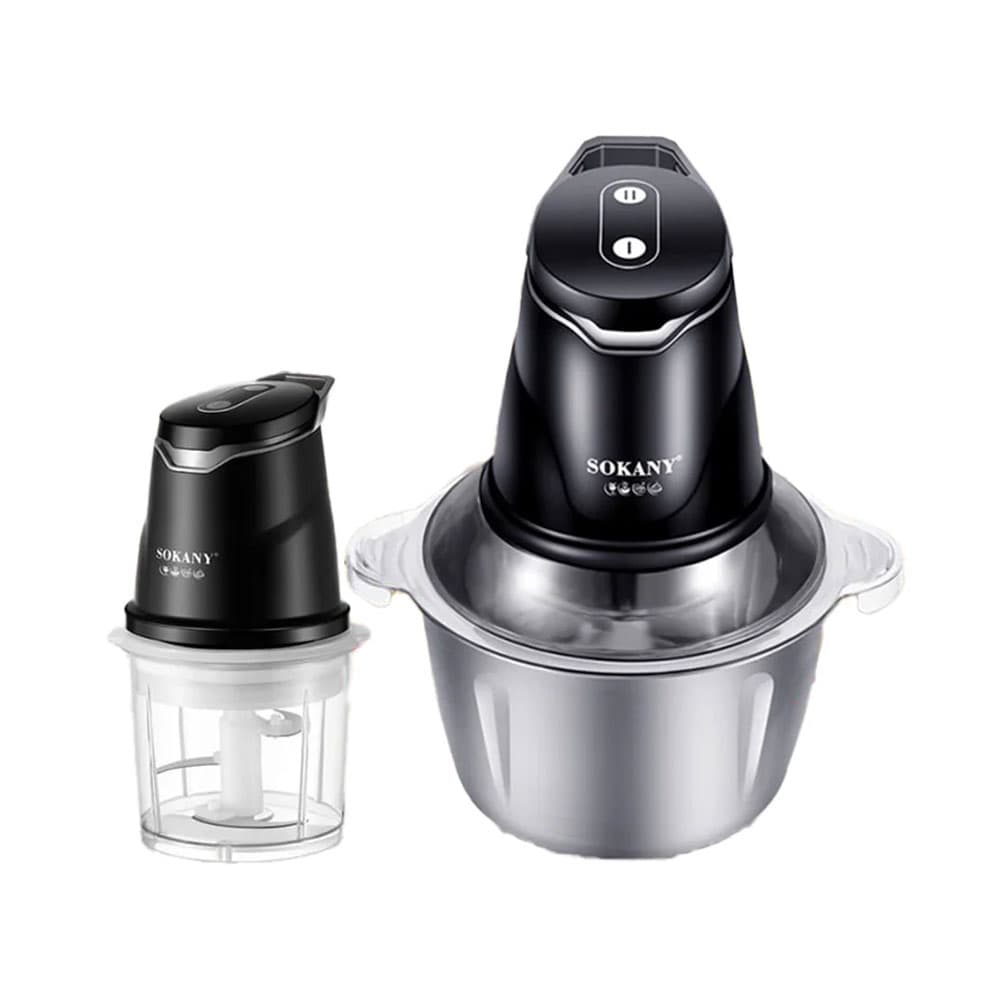 Sokany Food Chopper 2 Liter - 400 Watt - 2 Bowls - SK-06028N