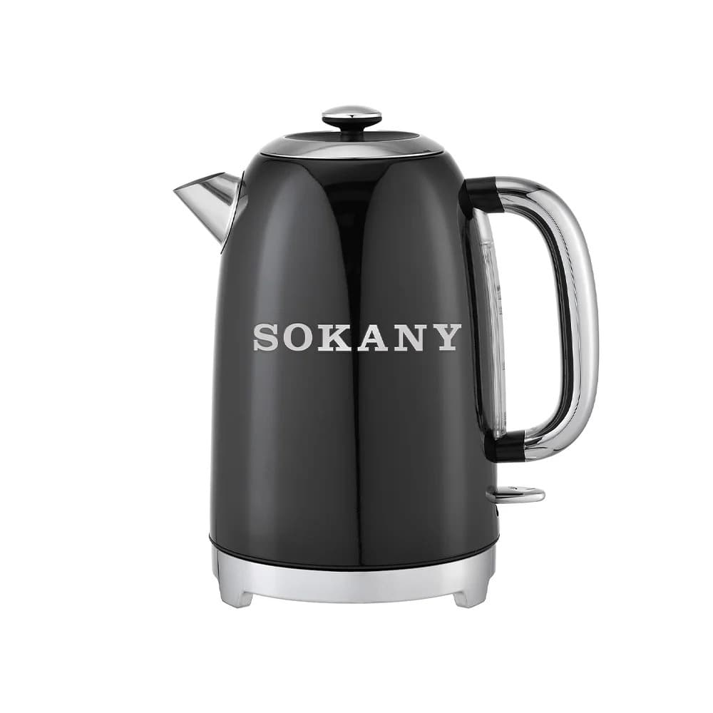 Sokany Electric kettle 2200 Watt - 1.7 Liter - Black - SK09112