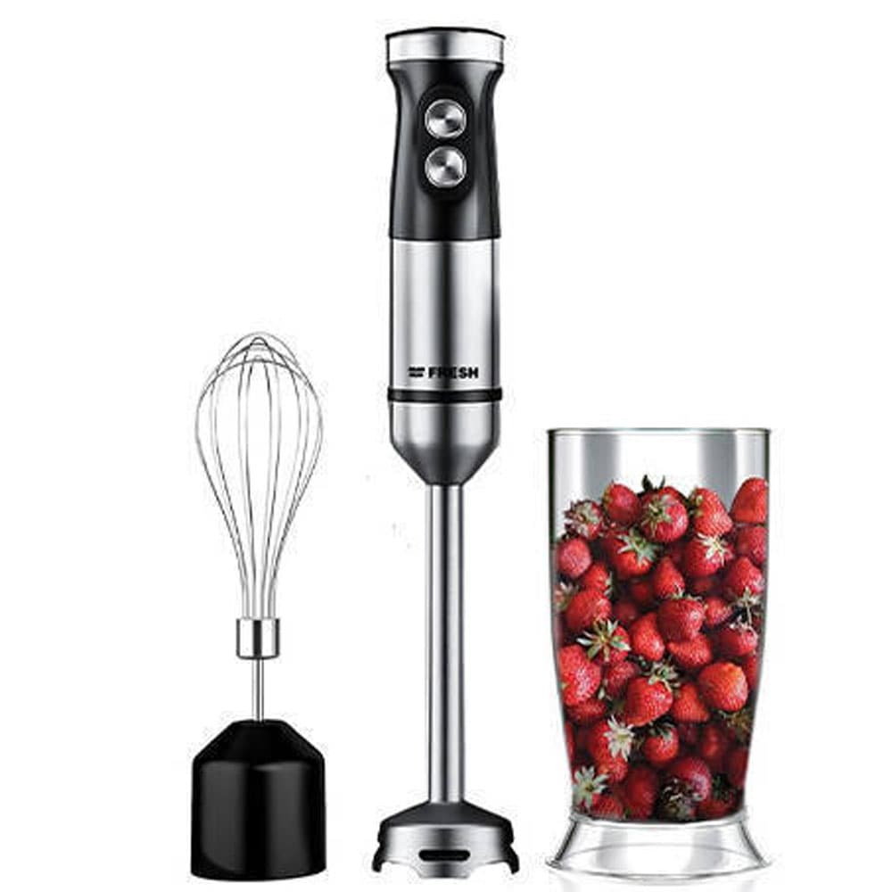 Fresh Hand Blender 1200 Watt - 600 ml Plastic Cup - Stainless steel -500020129