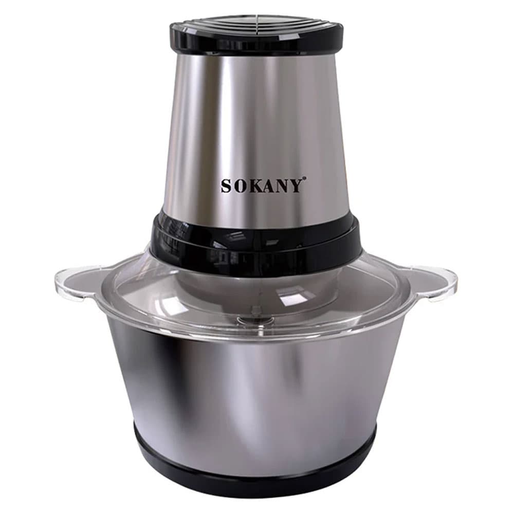 Sokany Chopper 4 blades 2.5 Liter - 600 Watts - Stainless Steel - SK-7002N