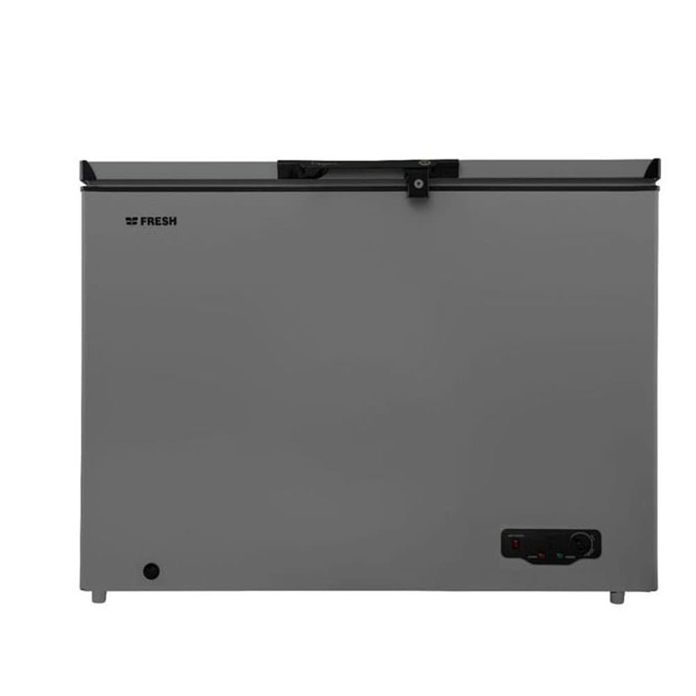 Fresh Horizontal Deep Freezer Defrost Without Drawers 165 Liter - 270 Liter Extra Internal Stainless Steel- Silver - FDF-270 - 3055