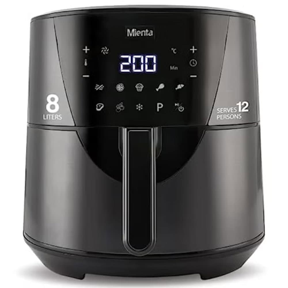 Mienta Digital Air Fryer 8 Liter - 1700 Watt Family Size - Black - AF47634A