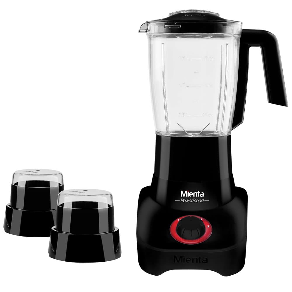 Mienta Electric Blender 1.75 Liter - 800 Watt With Grinder & Grater - Black - BL1271G