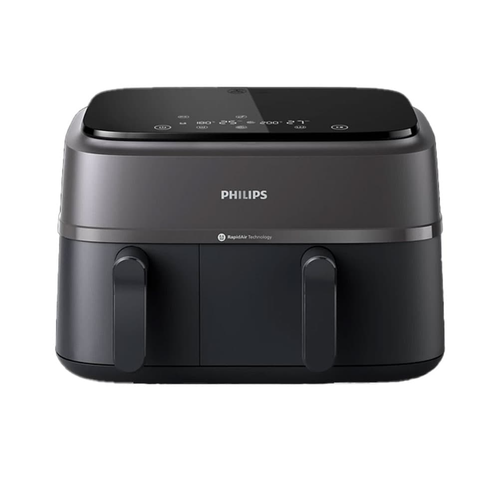 Philips 3000 Series Digital Air Fryer - 9 Liter - 2750 Watt - Quick Air Technology - Black * Silver - NA350/00