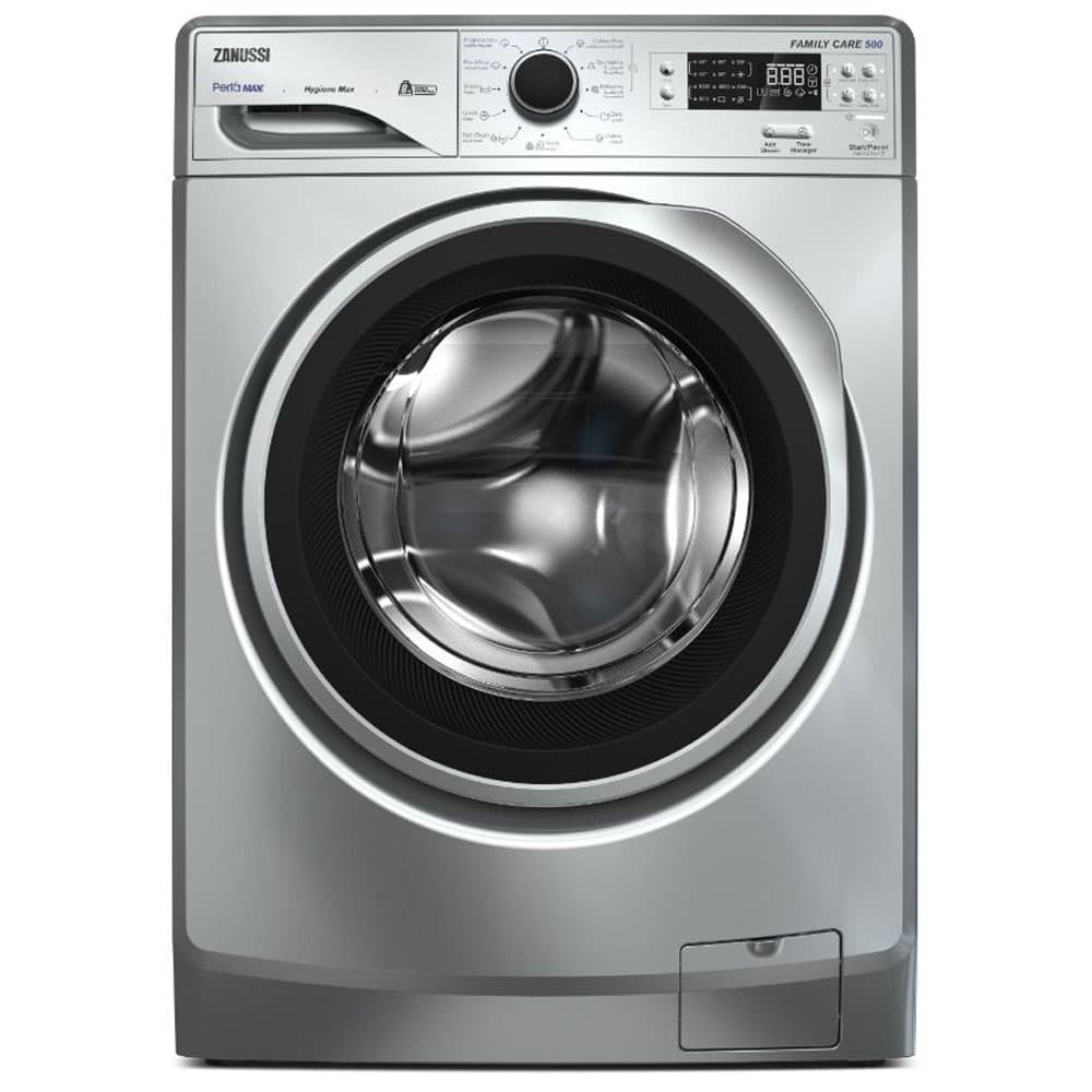 Zanussi Washing Machine 8 Kg Digital Multi Program - Automatic Tc4 Motor Universal 1200 Rpm - Silver - ZWF8240SS6- 9454