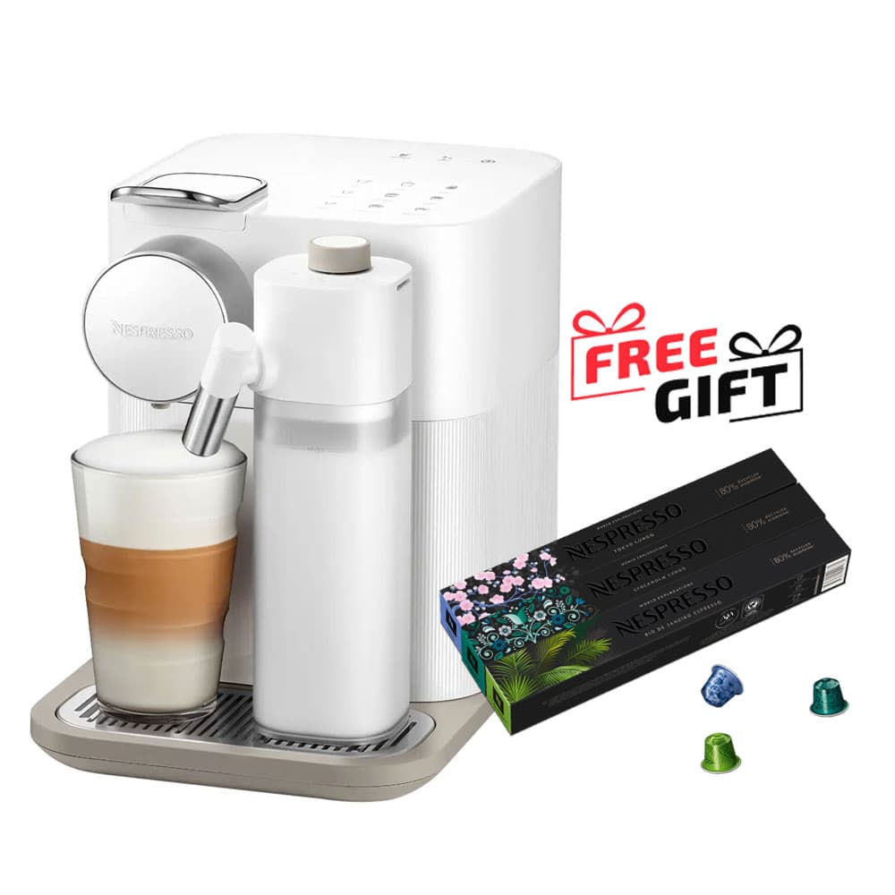 Nespresso Coffee Machine Gran lattissima Milk 1 Liter - 19 Bar 15 Cap - White - F541-EU-WH-NE