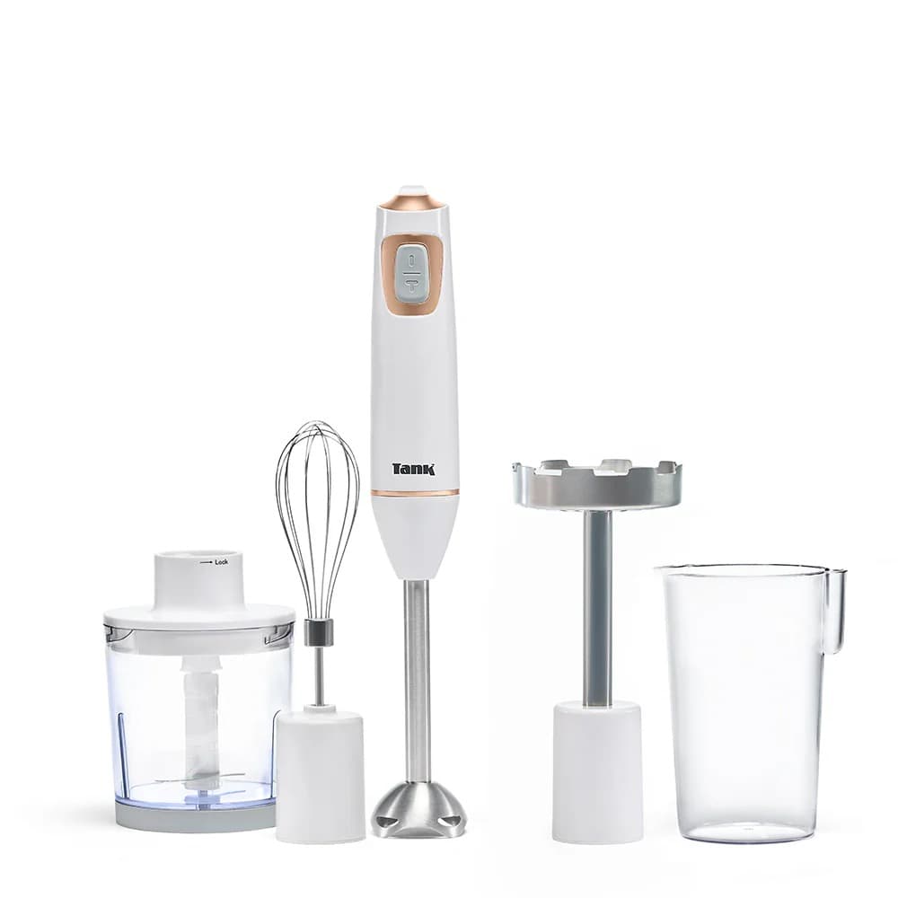Tank Hand Blender Turbo All-In-One 5 Speeds + Turbo 600 W - White*Rose Gold - CM-6003-1
