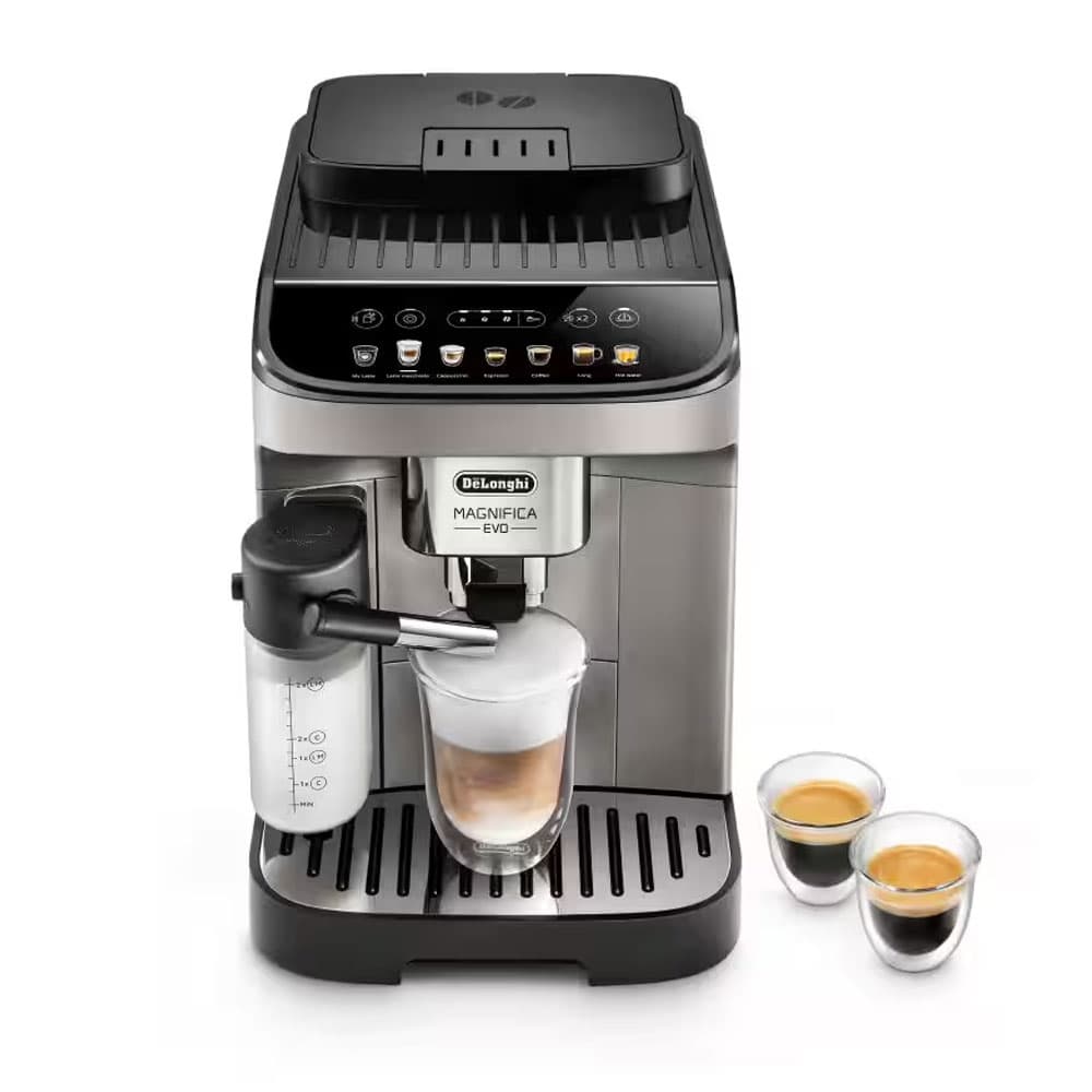 De'Longhi Magnifica Evo Fully Automatic Coffee machine 250G - 1450 Watt - 15 bar -Titanium*Black - ECAM290.81.TB,