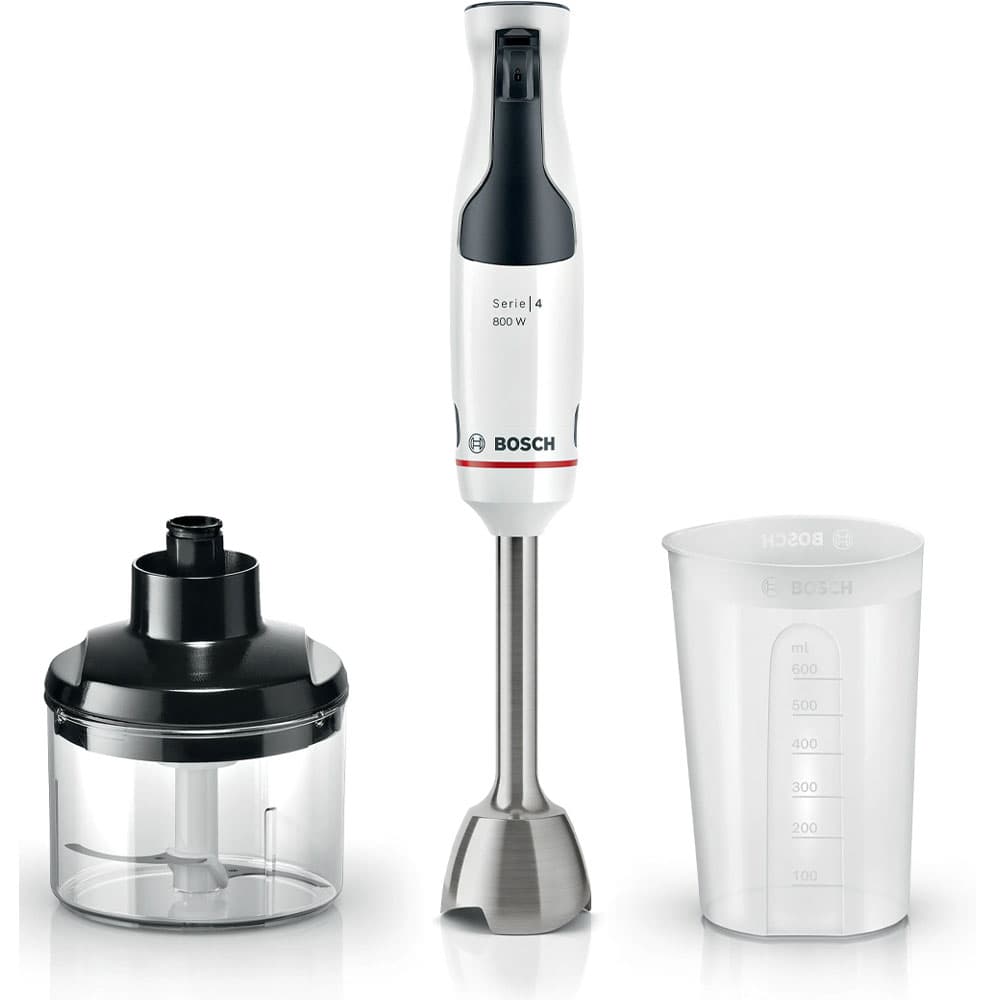 Bosch Hand blender Series 4 Ergo Master Multifunction 800 Watt - 600 ml - Black *Gray - MSM4W420