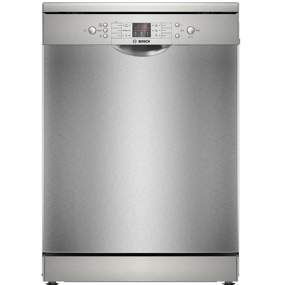 Bosch Series 2 free-standing Dishwasher 60 Cm - 13 Place Settings - 6 Programs - Silver Inox - SMS26AI00V