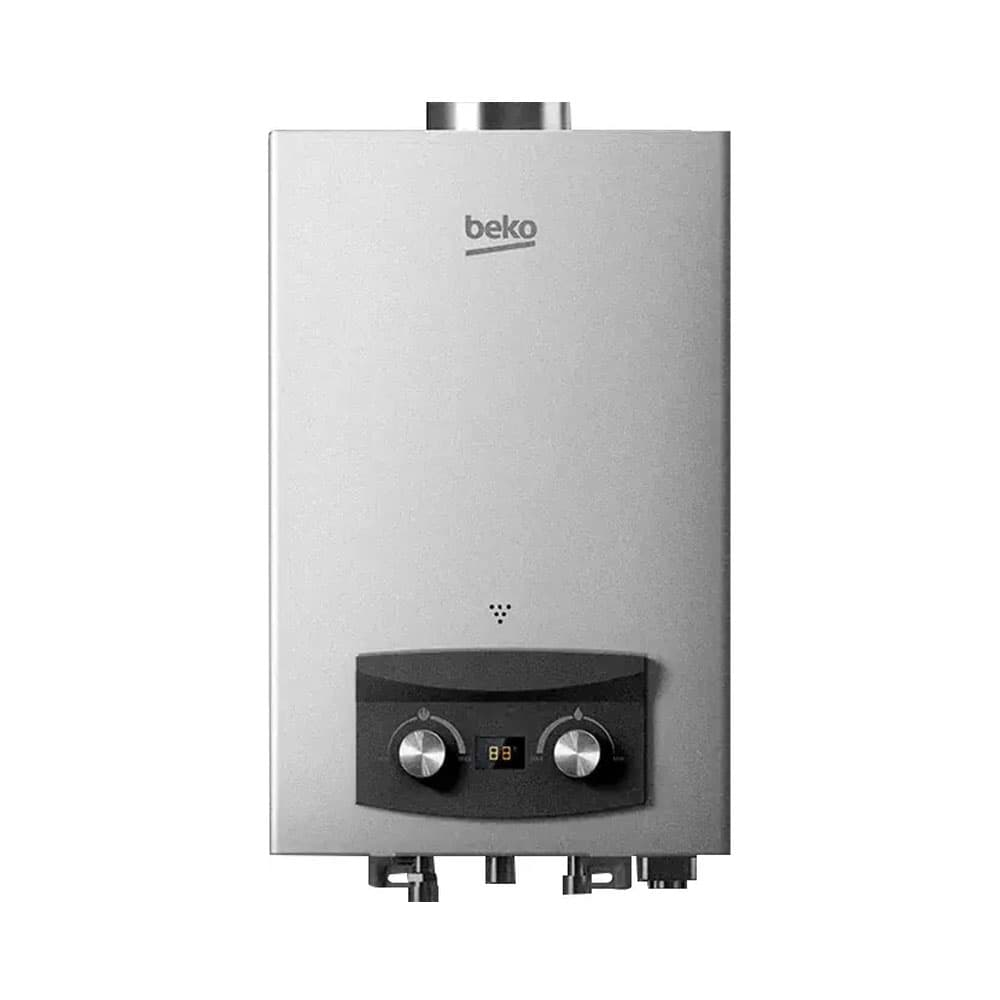 Beko Gas Water Heater with Digital Adaptor 6 L - Silver - BGWH 6LS