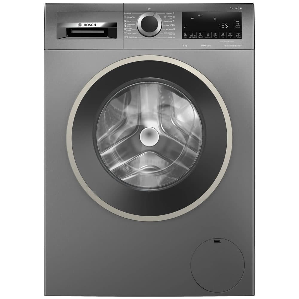 BOSCH Series 4 Washing Machine 9kg Digital Front Load 1400 RPM - Full Automatic - Cast Iron Grey - WGA244Z1EG