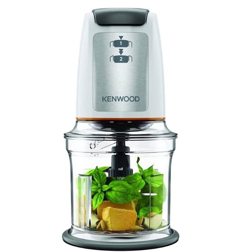 Kenwood Chopper with Attachments, 500 Watt - 500ml, Silver* White - CHP61.100WH