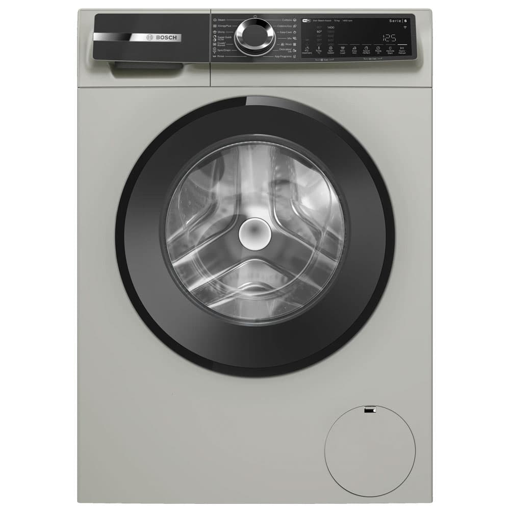 Bosch Series 6 Washing Machine 10kg - Front Load Full Automatic - 1400 RPM With Digital Display - Silver Inox – WGK254ZXEG