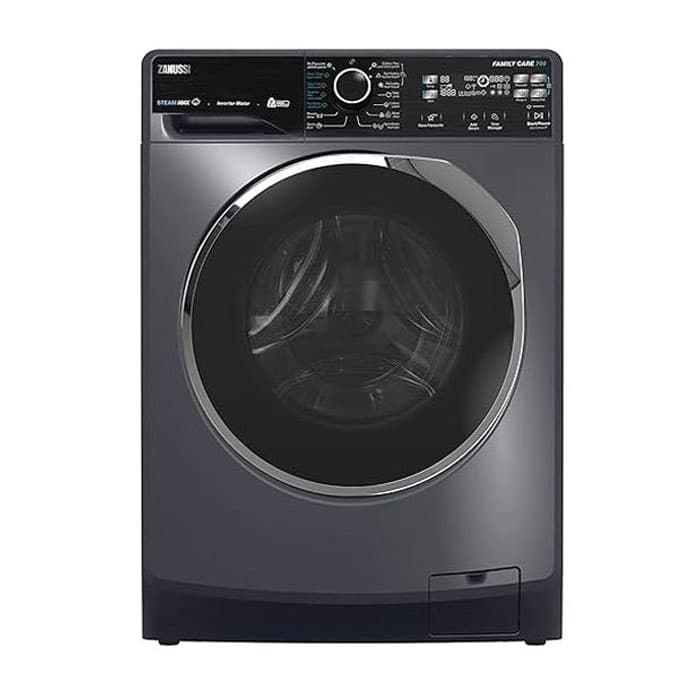 Zanussi Steammax Washing Machine 7kg Front Load - Dark Grey - ZWF7221DL7 - 9408