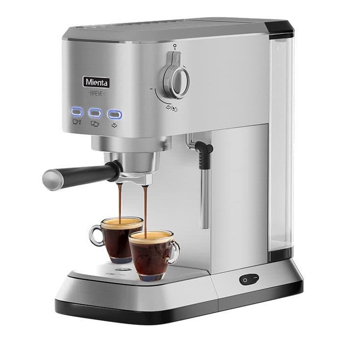 Mienta Espresso Machine 15 Bar - Stainless Steel - CM31916A
