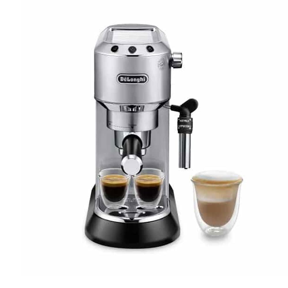 De'Longhi Coffee Maker Espresso Maker 1.1 L - 15 Bar - Silver - EC685.M (One Year from 2B)