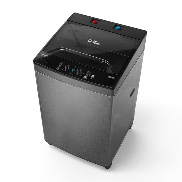 Tornado Washing Machine 8KG Top Loading - Dark Silver - TWT-TLN08LDS
