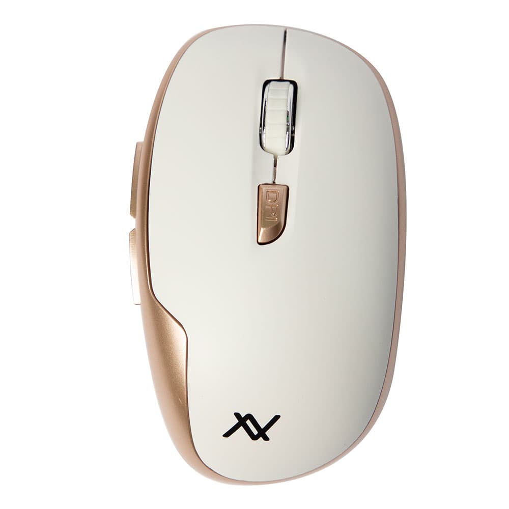 L'AVVENTO (MO34W) 2.4GHz Wireless Mouse - White*Gold