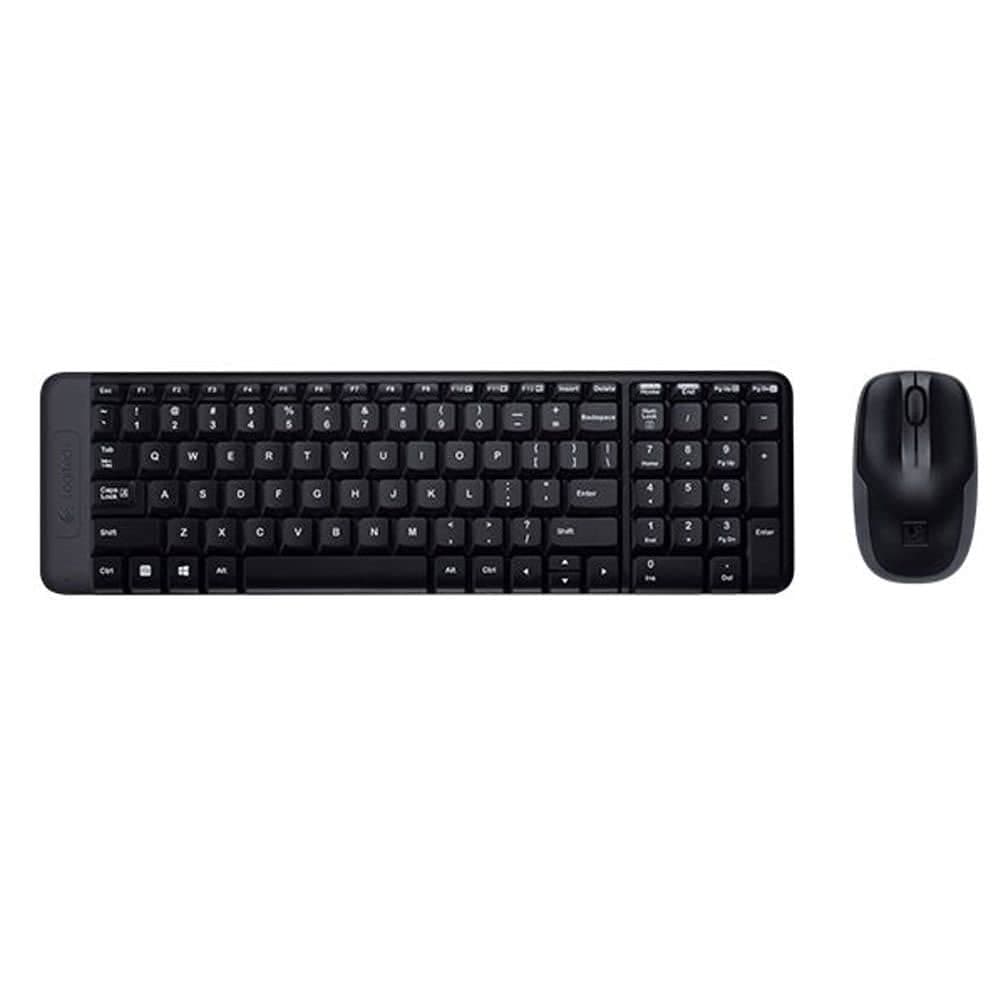 Logitech Wireless Combo Keyboard & Mouse MK220 - Black