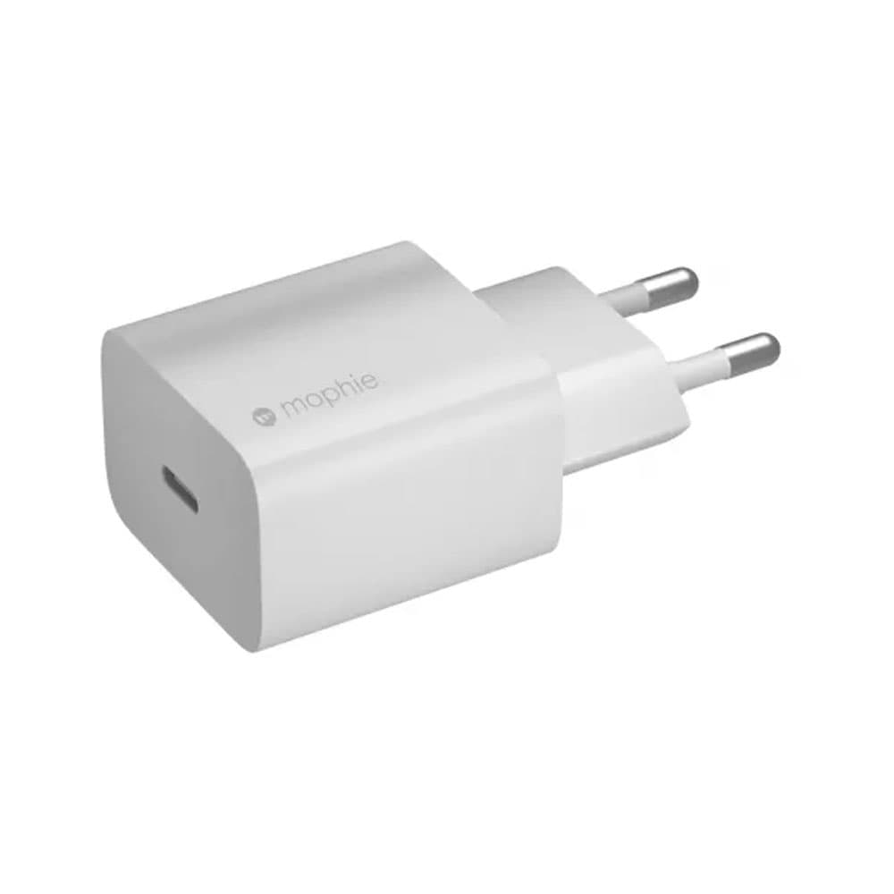Mophie 409907457 20W USB-C PD Wall Adapter Universal AC Fast Charging 840056137950 - White