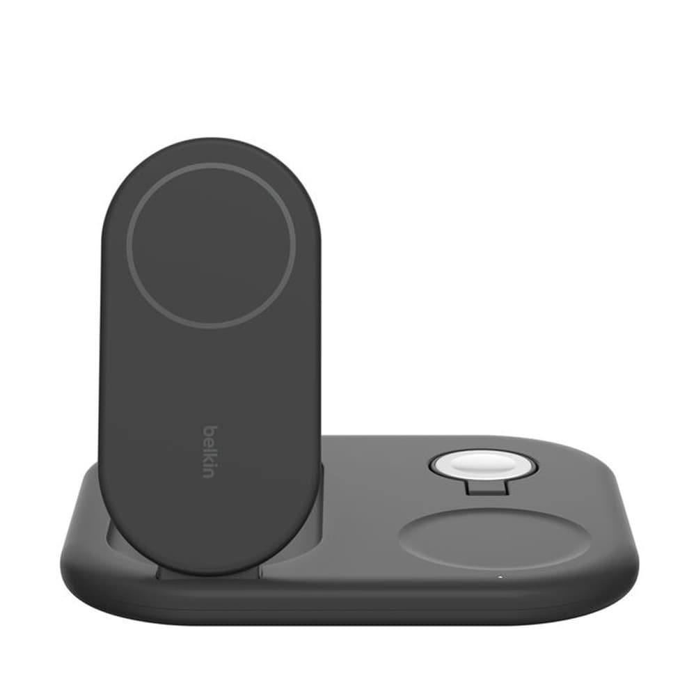 Belkin Boost Charge 3 in1 Magnetic Foldable Wireless Charging Stand with Qi2 15W - Black
