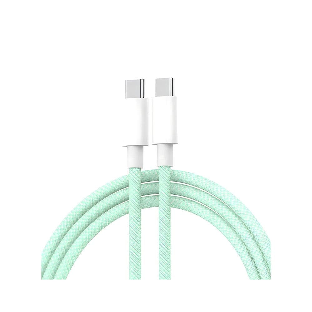 L'AVVENTO (MP35G) USB-C To USB-C Cable New Woven 60W 1.2M - Green