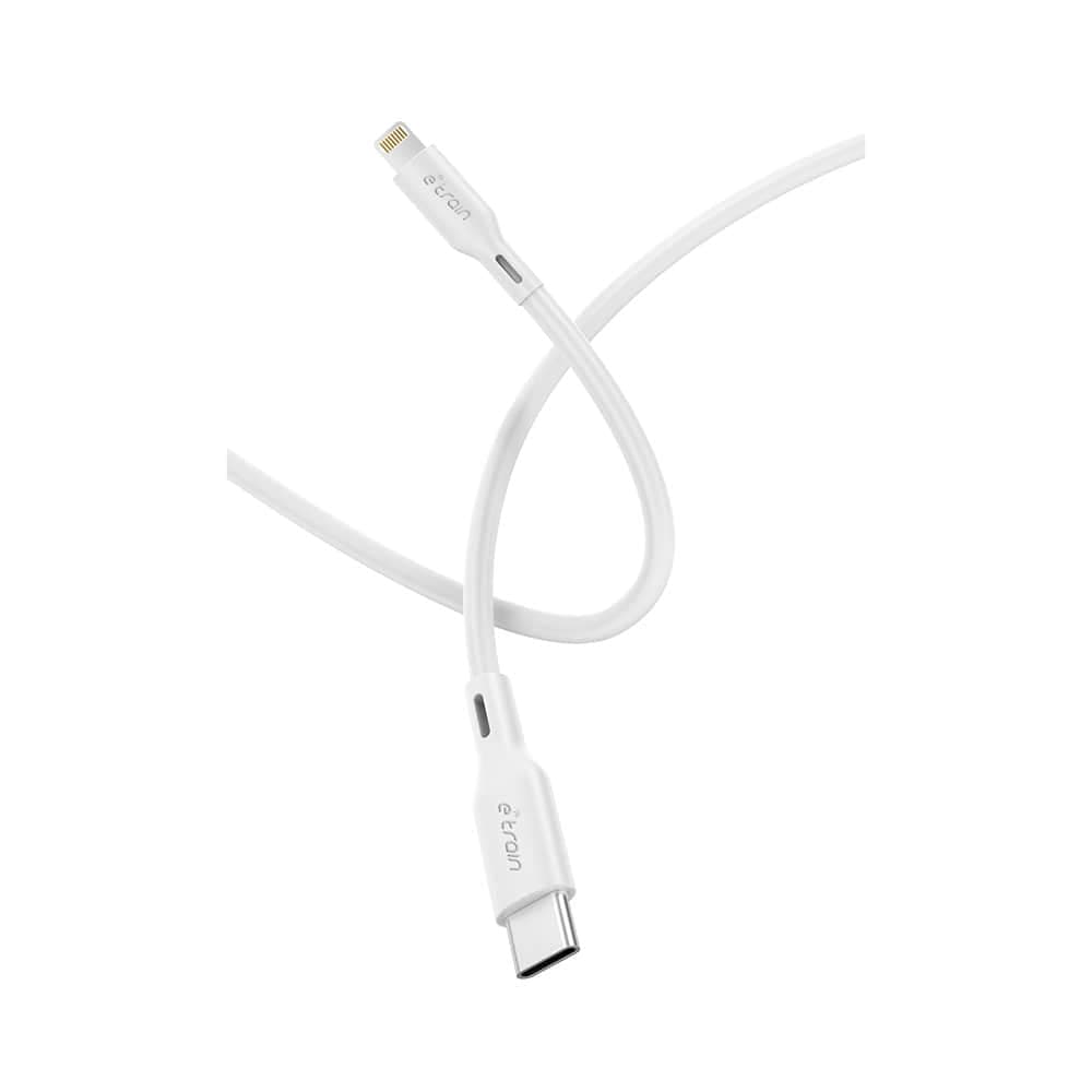 E-train USB-C to Lightning Cable 1M - White