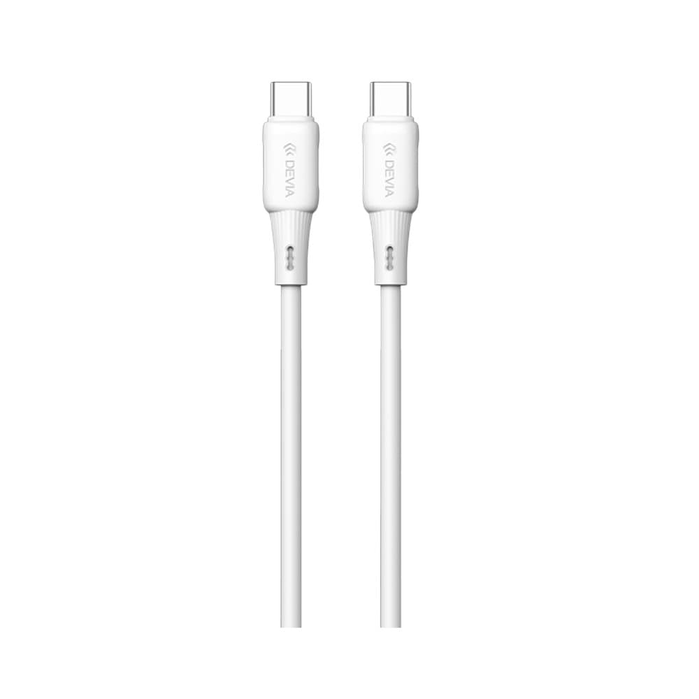 Devia Pro3 USB-C to USB-C PD 60W Silicone Cable 3A 1.2M - White