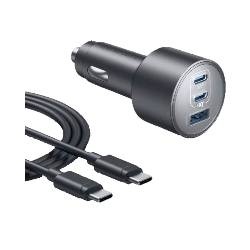 Anker Car Charger 167.5W 3 Ports With Cable B2737HA1 - Black
