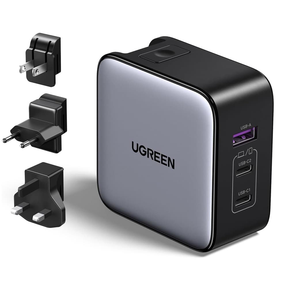 UGREEN Wall Charger Nexode Pro 2x USB-C & 1x USB-A 65W X753 - Gray