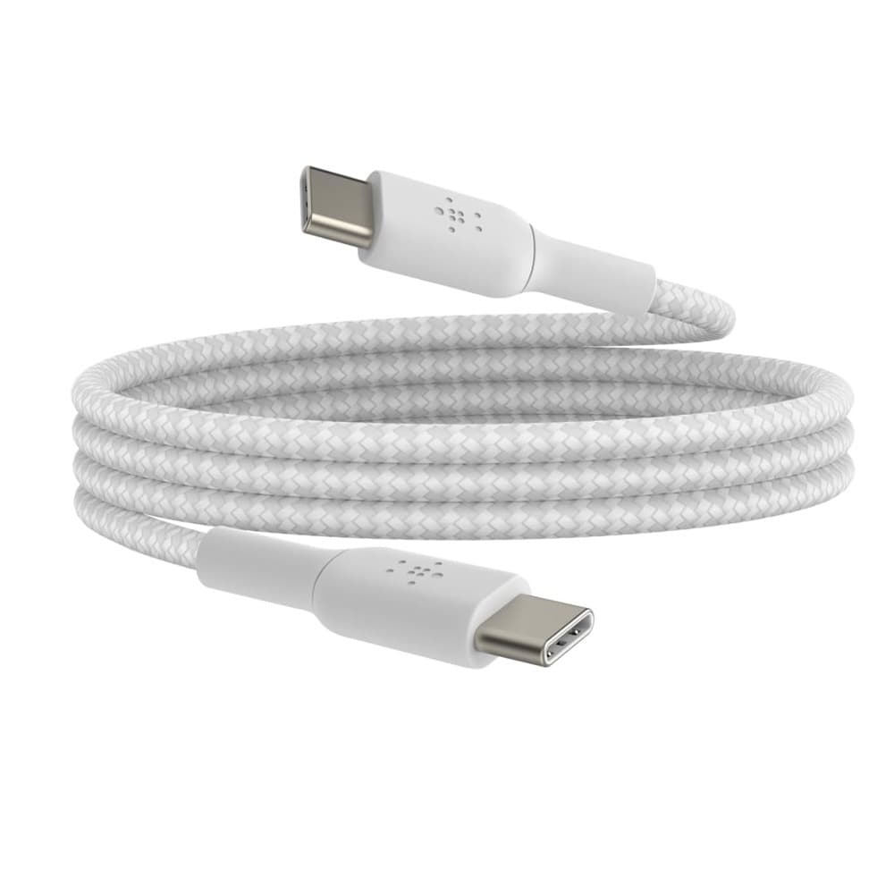 Belkin Boost Charge PRO Flex Braided USB-C to USB-C Cable - 1M - White