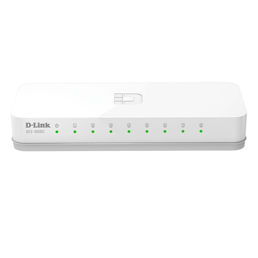 D-Link Desktop Switch - 8-Port 10/100 MBPS DES-1008C