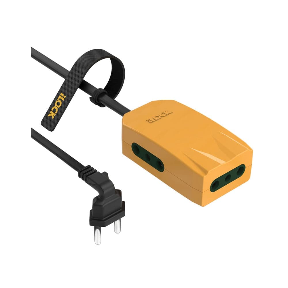I Lock Mini Power Strip 3 Outlets 3M - Yellow
