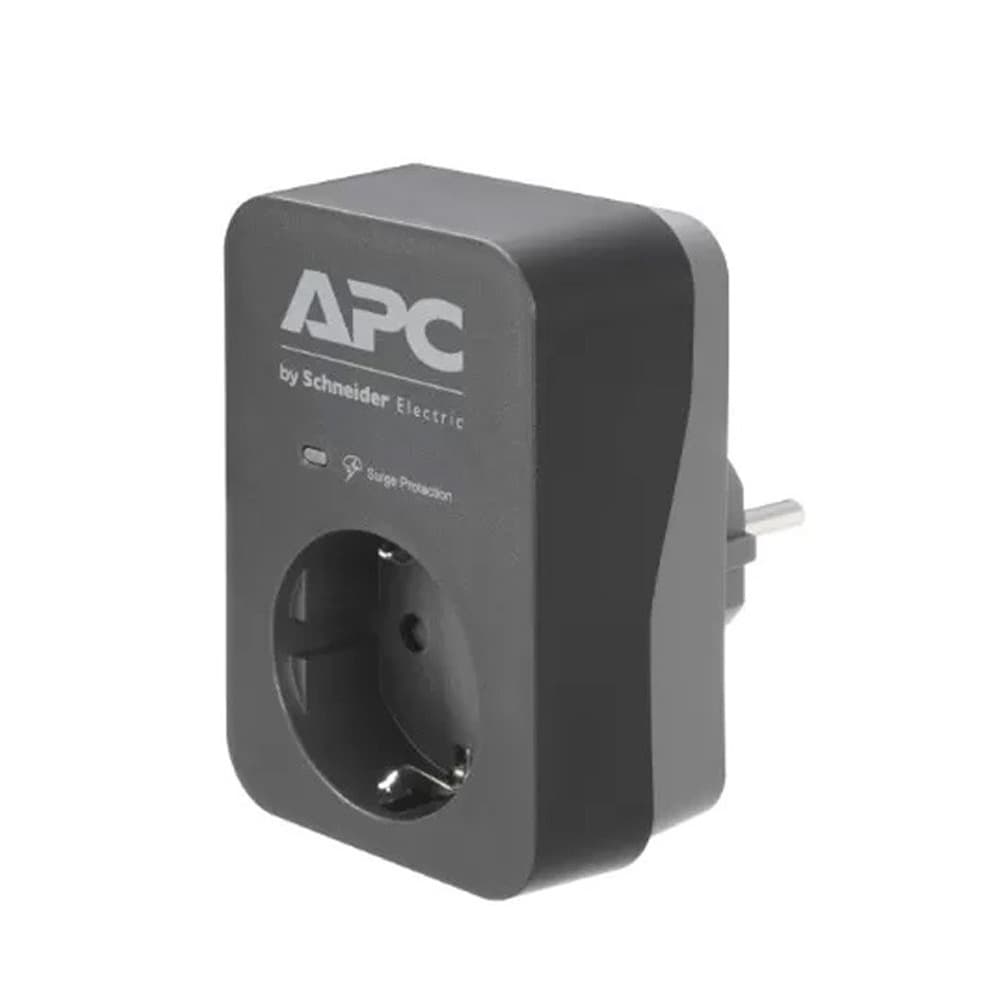 APC Essential SurgeArrest 1 Outlet 230V - Germany - PME1WB-GR - Black