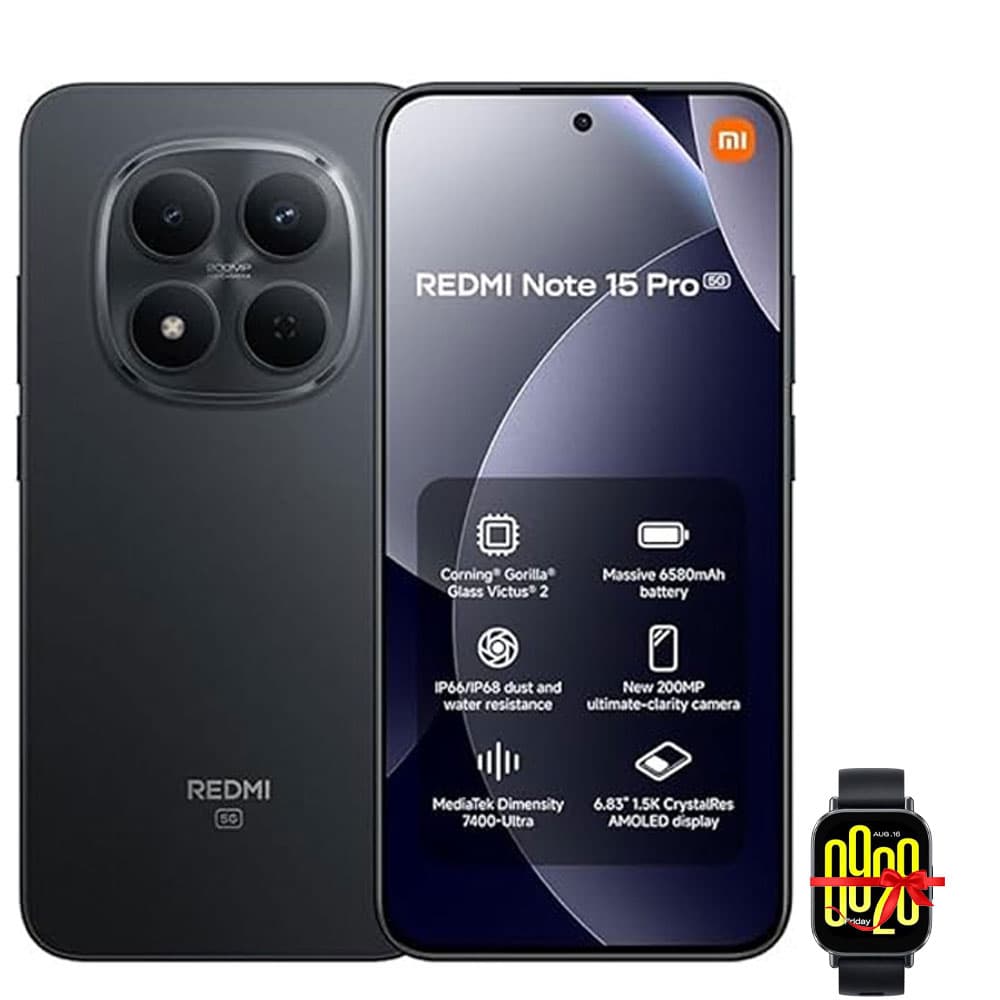 Xiaomi Redmi Note 15 Pro 5G - 12GB RAM - 512GB - Black