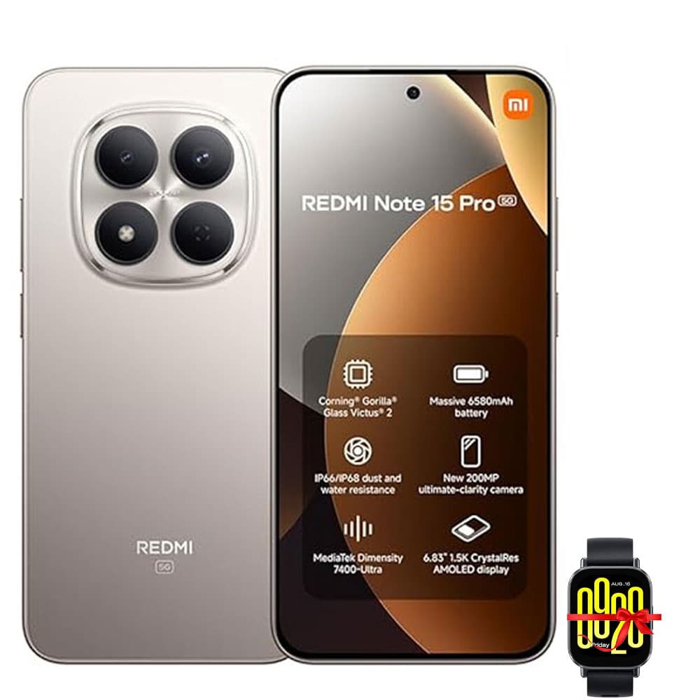 Xiaomi Redmi Note 15 Pro 5G - 12GB RAM - 512GB - Titanium