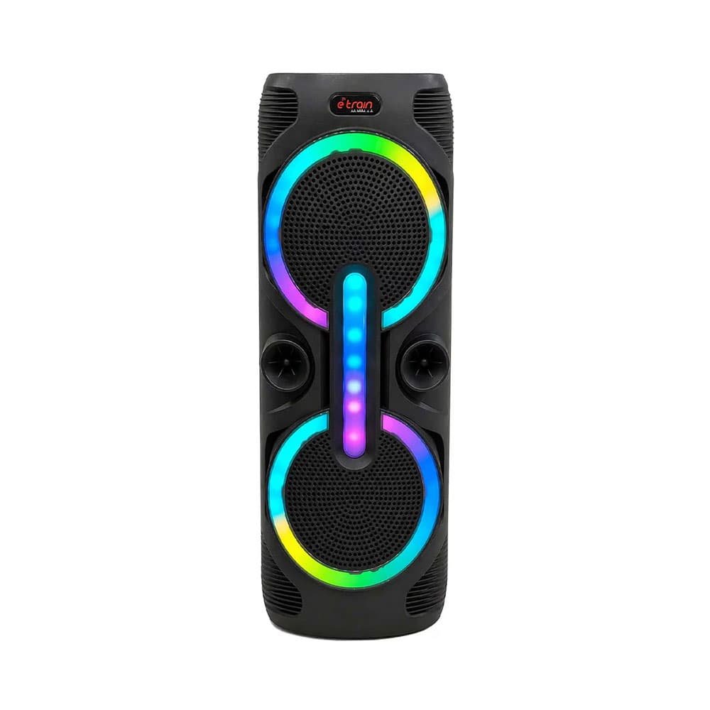 E-train (SP410) RGB Bluetooth Portable Speaker 10W*2- Black