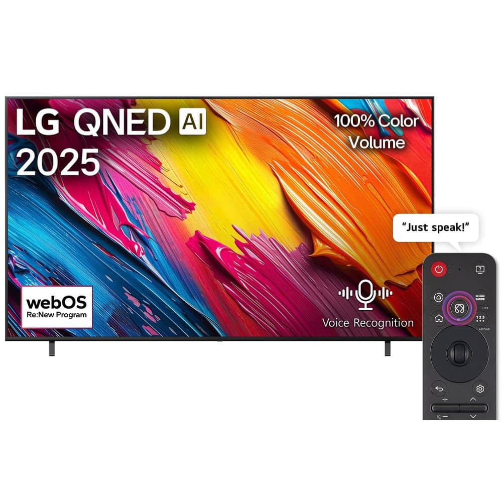 LG TV 55 Inch AI QNED 4K UHD Smart AI Magic Remote - HDR10 webOS25 55QNED70A6A