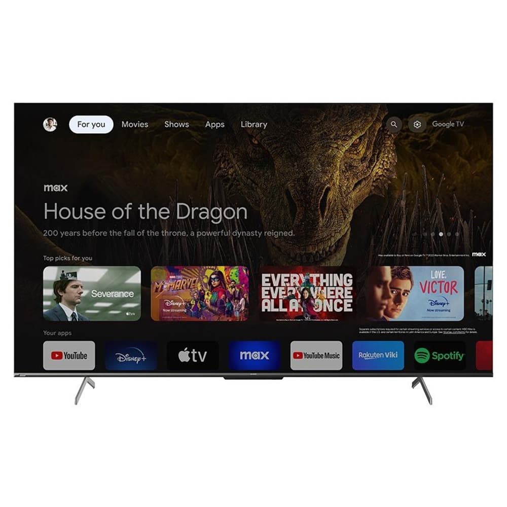 Sharp TV 75 Inch 4K Deep Chroma Smart Built In Receiver Frameless - 4T-C75FN6EX