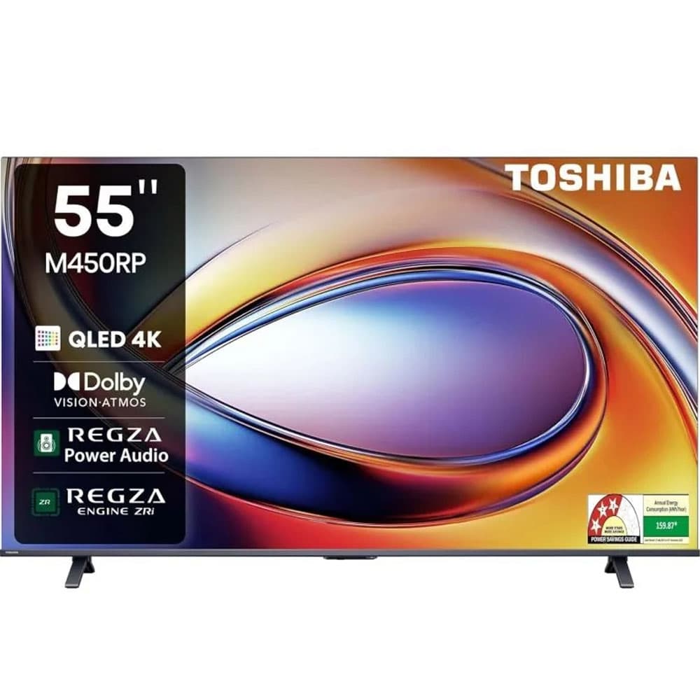 Toshiba TV 55 Inch Smart - 4K UHD QLED With Built-In Receiver - 55M450RP