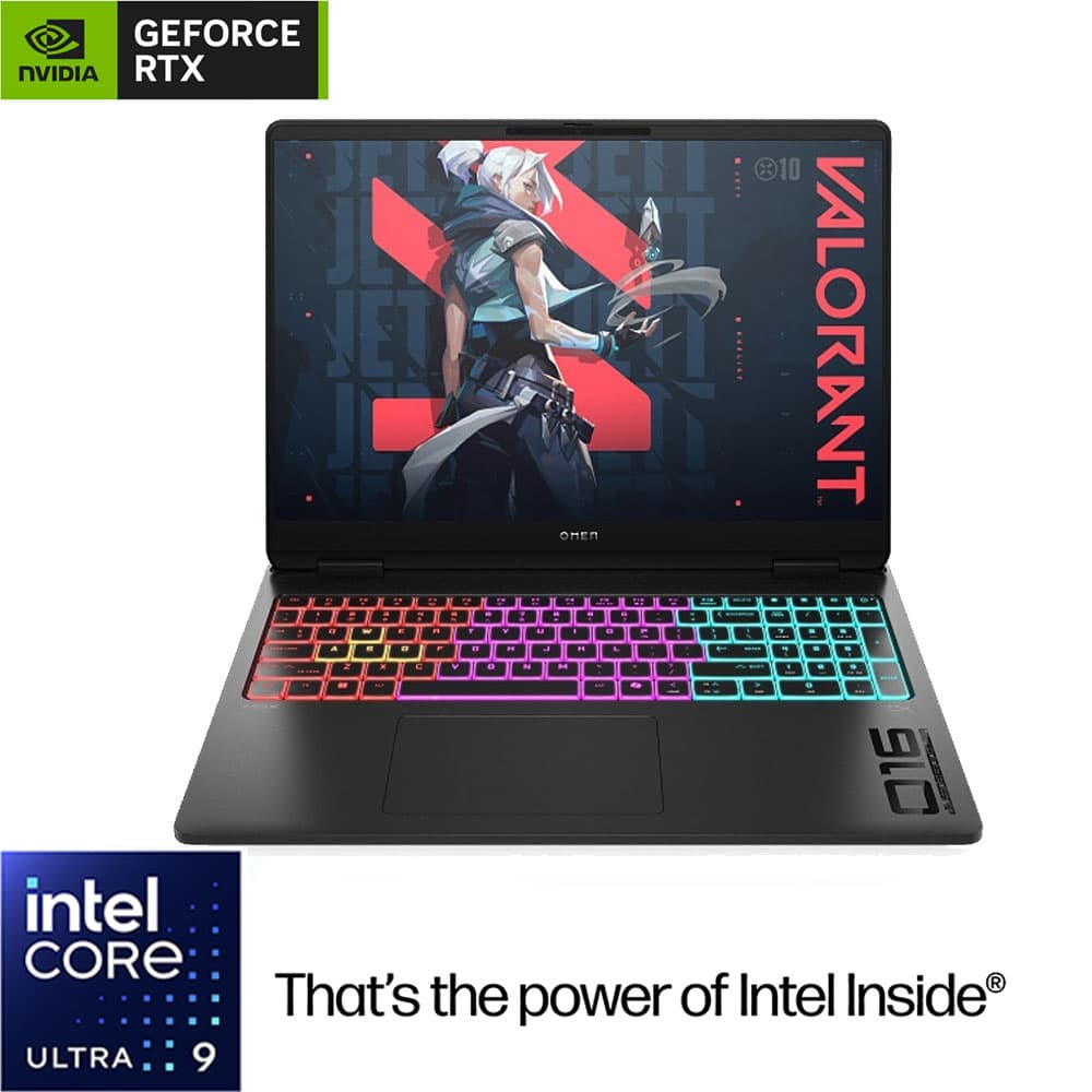 اتش بي OMEN 16-ah0017ne ماكس - انتل® كور™ الترا 9-275HX - رامات 32 جيجا بايت - هارد ديسك 2 تيرا بايت SSD - جرافيك NVIDIA® GeForce RTX™ 5080 16GB - شاشه 16.0" 2.5K OLED 240Hz - ويندوز 11 - اسود
