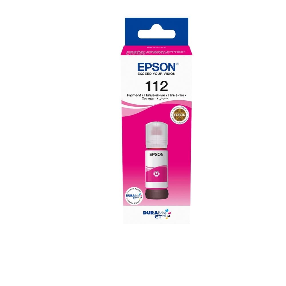 Epson 112 Eco Tank Pigment Magenta Ink Bottle