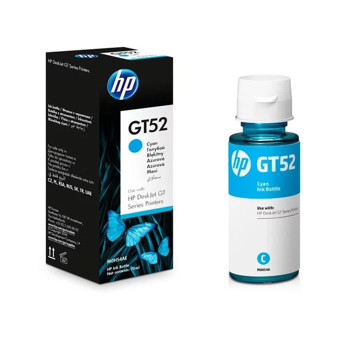 اتش بى خرطوشة حبر GT52 - ازرق