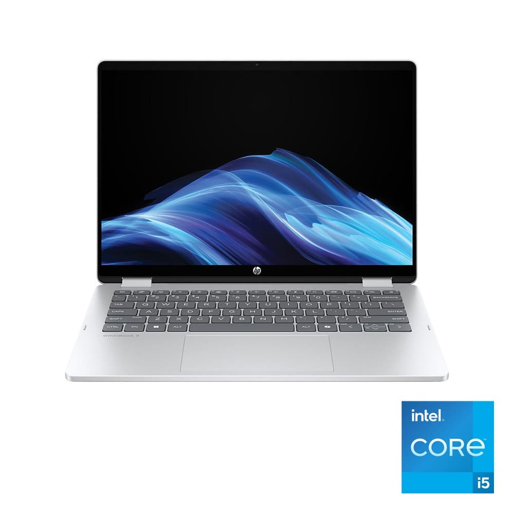 اتش بى OmniBook 5 Flip 14-fp0025ne لاب توب - انتل® كور™ i5-1334U - رامات 8 جيجا بايت - هارد ديسك 512 جيجا بايت SSD - جرافيك Intel® Iris® Xe Graphics - شاشة 14" تاتش 2K - ويندوز11 - فضي
