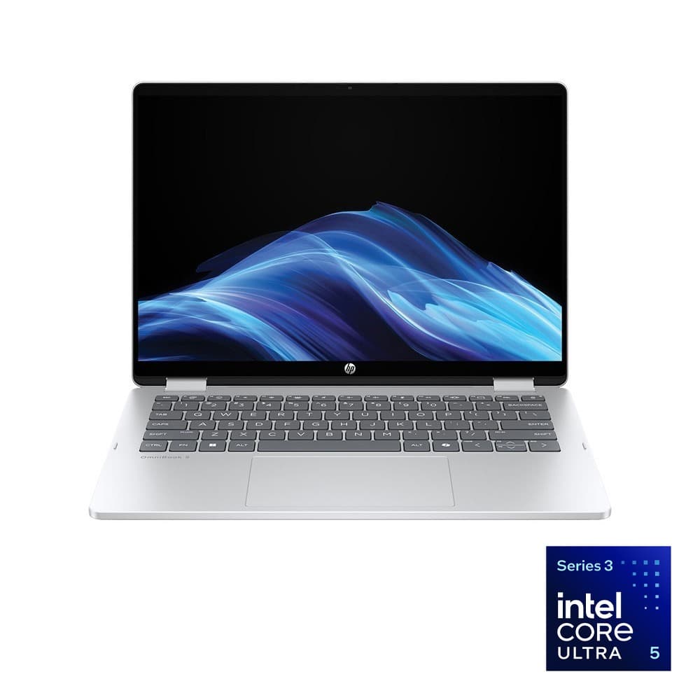 اتش بى OmniBook 5 Flip 14-km0007ne لاب توب - انتل® كور™ الترا 5-322 - رامات 16 جيجا بايت - هارد ديسك 512 جيجا بايت SSD - جرافيك Intel® Graphics - شاشة