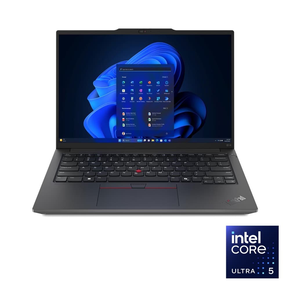 Lenovo ThinkPad E14 G7 Laptop - Intel® Core™ Ultra 5-225U - 8GB - 512GB SSD - Integrated Intel® Graphics - 14" WUXGA 60Hz - Black