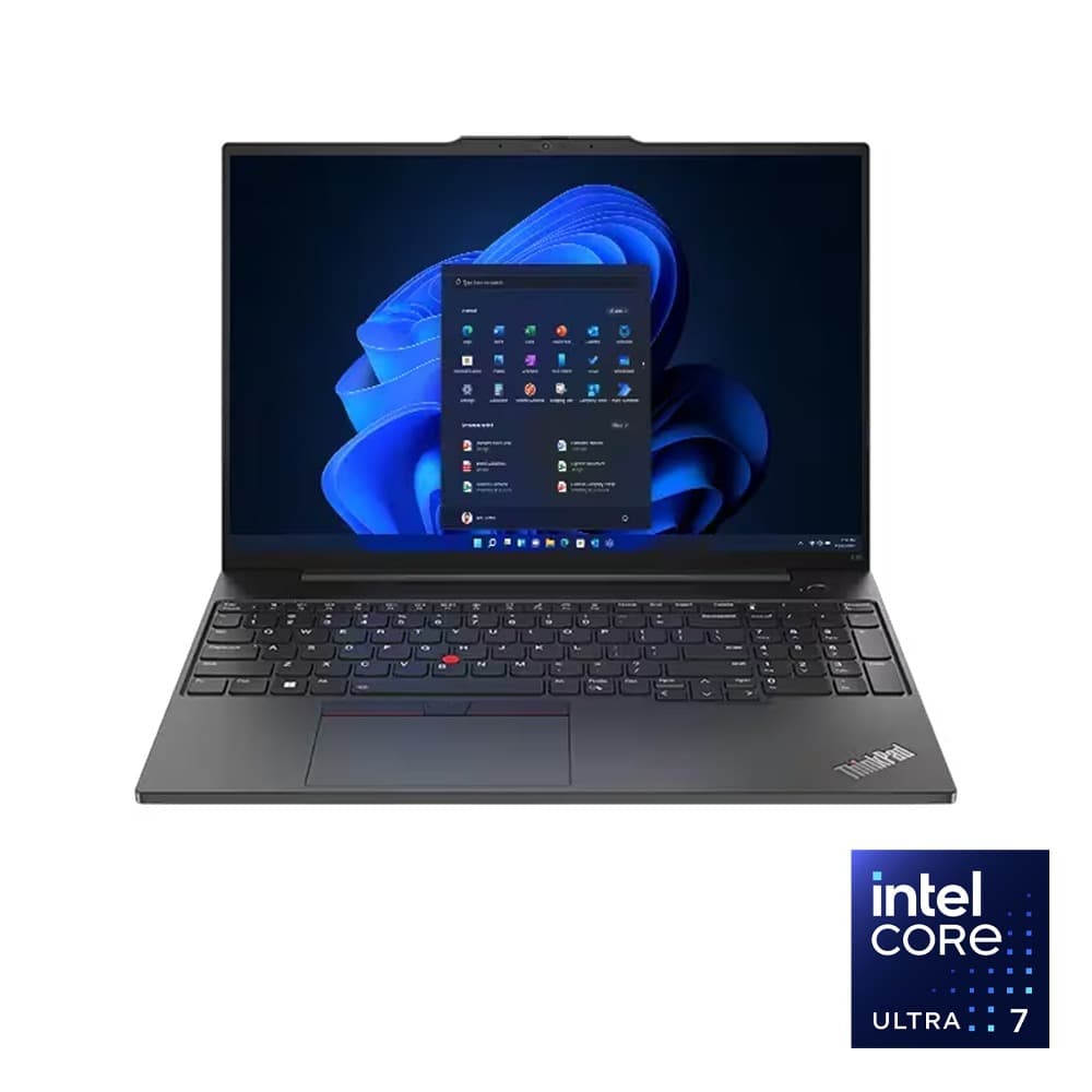 Lenovo ThinkPad E16 Laptop - Intel® Core™ Ultra 7-255H - 16GB - 512GB SSD - Integrated Intel® Graphics - 16" FHD - Black