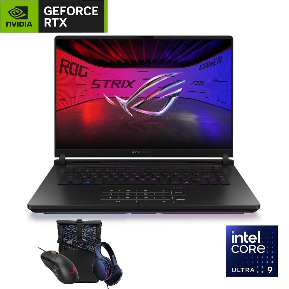 اسوس ROG Strix SCAR 18 G835LR-AI3201W لاب توب - جرافيك NVIDIA® GeForce RTX™ 5070 Ti 12GB - انتل® كور™ الترا 9-275HX - رامات 32 جيجا بايت - هارد ديسك 1 تيرا بايت SSD - شاشة 18" 2.5K بوصه 240 هرتز - ويندوز11 - اسود