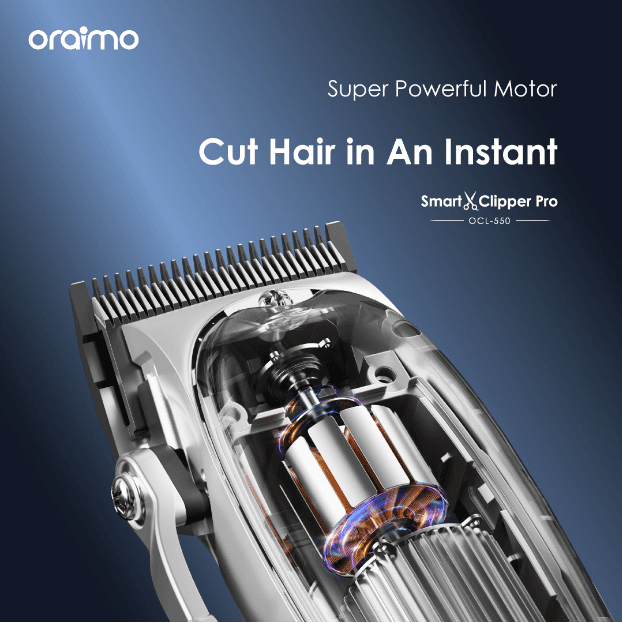 Oraimo Hair Clipper Self-sharpening, LED Screen Display, OCL-550 - Silver
